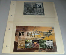 Load image into Gallery viewer, THE ROUTE TO VICTORY THE BATTLE FOR STALINGRAD  VE DAY STAMPS MNH ON ALBUM SHEET
