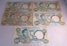 Load image into Gallery viewer, CENTRAL BANK OF NIGERIA VARIOUS N20 &amp; N50 NAIRA BANKNOTES- PLEASE SEE PHOTOS
