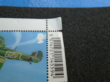 Load image into Gallery viewer, 2018 RAF CENTENARY SHEET BARCODE TRAFIC LIGHTS ON MARGIN UMNH GB STAMPS
