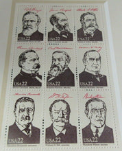 Load image into Gallery viewer, 1986 INTERNATIONAL STAMP SHOW PRESIDENTS OF THE UNITED STATES MNH 4 SHEETS
