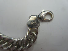 Load image into Gallery viewer, STERLING SILVER DOUBLE CURB BRACELET 26 GRAMS OF HALLMARKED SILVER 20 CM
