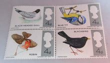 Load image into Gallery viewer, 1966 BIRDS 4d 15 X STAMPS MNH WITH CLEAR FRONTED STAMP HOLDER
