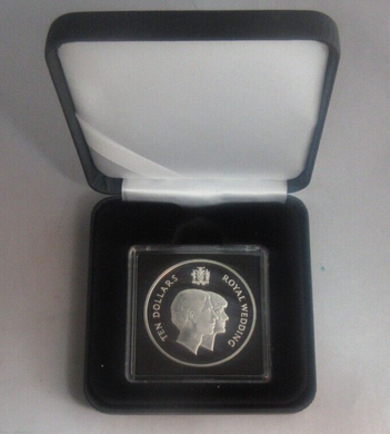 1981 Charles and Diana Royal Wedding Silver Proof $10 Jamaica Coin Boxed