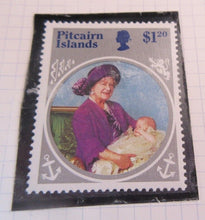 Load image into Gallery viewer, 1985 HMQE QUEEN MOTHER 85th ANNIV COLLECTION PITCAIRN ISLANDS STAMPS ALBUM SHEET
