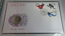 Load image into Gallery viewer, 1990 CHINA ASIAN GAMES OFFICIAL BU S/PLATED MEDAL PNC
