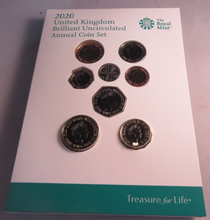 Load image into Gallery viewer, 2020 UK BRILLIANT UNCIRCULATED ANNUAL COIN COLLECTION SET ROYAL MINT SEALED PACK
