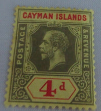 Load image into Gallery viewer, 1913 KING GEORGE V &amp; VI PRE DECIMAL STAMPS - 8 X CAYMAN ISLANDS STAMPS
