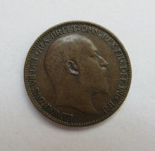 Load image into Gallery viewer, 1902 EDWARD VII DARKENED BRONZE FARTHING EF SPINK REF 3992 CC4
