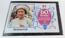 Load image into Gallery viewer, 1986 QUEEN ELIZABETH II 60TH BIRTHDAY MONTSERRAT STAMPS &amp; ALBUM SHEET
