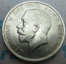 Load image into Gallery viewer, 1915 GEORGE V BARE HEAD FIRST COIN HALF 1/2 CROWN SPINK 4011 CROWNED SHIELD Cc1
