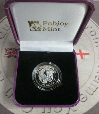 The Dragon of Wales 2021 Queens Beasts BIOT £2 Silver Proof Coin Issue Limit 475