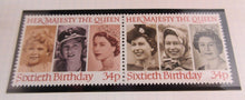 Load image into Gallery viewer, 1986 QUEEN ELIZABETH II 60TH BIRTHDAY VARIOUS STAMPS &amp; ALBUM SHEET
