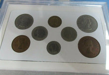 Load image into Gallery viewer, UK 1966 QUEEN ELIZABETH II 8 COIN SET IN CLEAR CASE ROYAL MINT BOOK OPTIONAL
