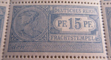 Load image into Gallery viewer, 1914 RAILWAY TAX STAMPS DEUTSCHES REICH FRACHTSTEMPEL 50 STAMPS MNH 2
