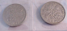 Load image into Gallery viewer, 1953-1967 QUEEN ELIZABETH II SIXPENCE 6d FULL 15 COIN SET IN CLEAR FLIP
