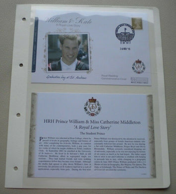 2011 WILLIAM & KATE-  A ROYAL LOVE STORY - THE STUDENT PRINCE GRADUATION COVER