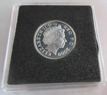 Load image into Gallery viewer, 2009 £1 QUEEN ELIZABETH II SHIELD SILVER PROOF ONE POUND COIN WITH BOX &amp; COA
