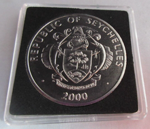 Load image into Gallery viewer, 2000 QEII MILLENNIUM HOLOGRAM DUAL DATE 2000 BUNC 5 RUPEES COIN CAPSULE &amp; COA
