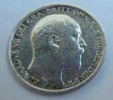 Load image into Gallery viewer, 1906 KING EDWARD VII BARE HEAD SIXPENCE COIN .925 SILVER COIN SPINK 3983 IN FLIP
