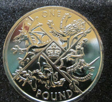 Load image into Gallery viewer, 2016 Last Round Pound BU £1 One Pound Coin - Upside Down Edge Inscription
