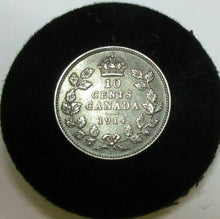 Load image into Gallery viewer, CANADA 1914 10 CENTS GEORGE V CROWNED HEAD aUNC
