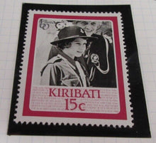 Load image into Gallery viewer, 1986 QUEEN ELIZABETH II 60TH BIRTHDAY KIRIBATI STAMPS &amp; ALBUM SHEET
