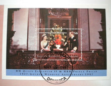 Load image into Gallery viewer, 1947-1997 ENGAGEMENT &amp; GARDEN PARTY QEII &amp; PRINCE PHILIP DOUBLE STAMP COVER
