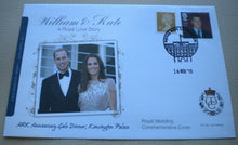 Load image into Gallery viewer, 2011 WILLIAM &amp; KATE A ROYAL LOVE STORY THE ARK 10thANNIVERSARY GALA DINNER COVER
