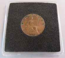 Load image into Gallery viewer, 1903 EDWARD VII BRONZE FARTHING EF-UNC IN QUADRANT CAPSULE &amp; BOX
