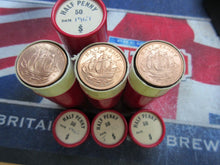 Load image into Gallery viewer, UK QEII BUNC HALF PENNY FROM TUBES FROM ROYAL MINT VARIOUS YEAR CHOOSE YOURS
