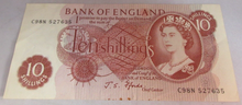 Load image into Gallery viewer, TEN SHILLINGS BANK NOTE J S FFORDE - 1967 VF-EF ONE RANDOMLY SELECTED NOTE
