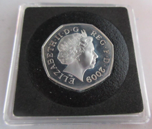 Load image into Gallery viewer, 2009 QUEEN ELIZABETH II SHIELD SECTION SILVER PROOF 50p FIFTY PENCE BOX &amp; COA
