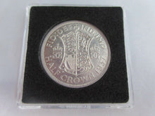 Load image into Gallery viewer, 1937 GEORGE VI BARE HEAD COINAGE HALF 1/2 CROWN aUNC IN QUADRANT CAPSULE
