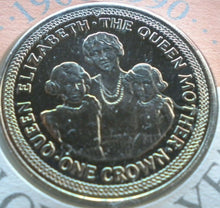 Load image into Gallery viewer, 1990 90TH BIRTHDAY OF HM QUEEN ELIZABETH THE QUEEN MOTHER 1 CROWN COIN COVER PNC
