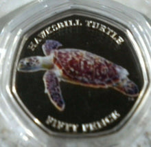 Load image into Gallery viewer, 2019 TURTLES BRITISH INDIAN OCEAN TERRITORY FULL SET 50P COIN PRESENTATION PACK
