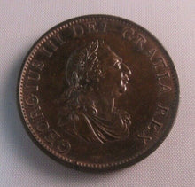 Load image into Gallery viewer, RARE 1799 BRONZED PROOF HALFPENNY KING GEORGE III SPINK REF 3778 BOXED / COA
