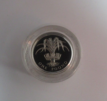 Load image into Gallery viewer, 1985 Welsh Leak Silver Proof Piedfort UK Royal Mint £1 Coin Box + COA
