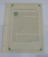 Load image into Gallery viewer, Act of Navigation 1786 Merchant Shipping Act Silver Proof Medal + Info Sheet
