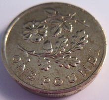 Load image into Gallery viewer, 2013 TWO ROYAL MINT £1 ONE POUND COINS WELSH DAFFODIL/LEEK &amp; ENGLAND ROSE
