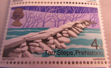 Load image into Gallery viewer, 1968 TARR STEPS PREHISTORIC 4d 9 X STAMPS MNH INCLUDES STAMP HOLDER
