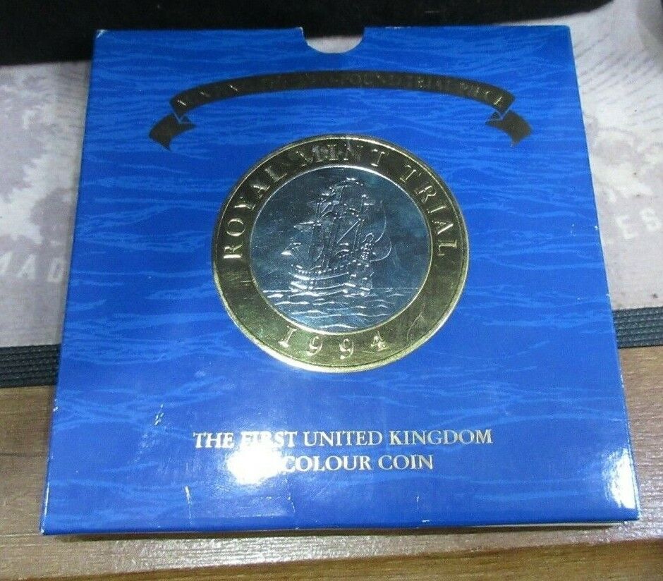 Royal Mint First Trial 1994 £2 4 Coin Pack The First UK Bi-Colour Coin VeryRare