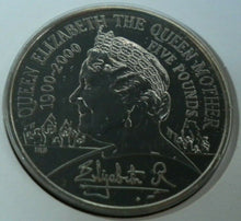 Load image into Gallery viewer, 1900-2000 HER MAJESTY QUEEN ELIZABETH THE QUEEN MOTHER £5 COIN COVER PNC
