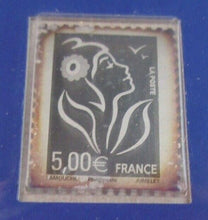 Load image into Gallery viewer, 2005 FRANCE €5 EURO .999 SILVER INGOT STAMP ON CARD IN CLEAR FOLDER SLEEVE
