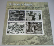 Load image into Gallery viewer, THE ROUTE TO VICTORY THE BURMA CAMPAIGN STAMPS MNH &amp; INFORMATION CARD
