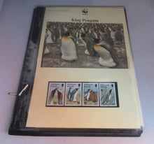 Load image into Gallery viewer, King Penguin WWF Info Sheets Exclusive Stamps from Falkland Islands and FDC&#39;s
