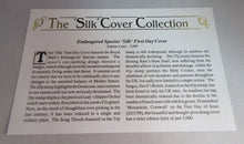 Load image into Gallery viewer, 1998 ENDANGERED SPECIES SILK FIRST DAY COVER &amp; INFORMATION CARD WITH ALBUM SHEET
