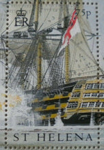 Load image into Gallery viewer, 1805-2005 BATTLE AT CLOSE RANGE ST HELENA STAMPS &amp; INFO CARD MNH
