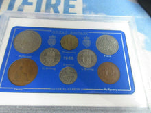 Load image into Gallery viewer, UK 1965 QUEEN ELIZABETH II 8 COIN SET IN CLEAR CASE ROYAL MINT BOOK OPTIONAL
