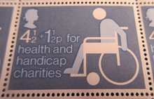 Load image into Gallery viewer, 1974 HEALTH &amp; HANDICAP FUNDS 4 1/2p+1 1/2p BLOCK OF 20 STAMPS MNH
