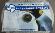 Load image into Gallery viewer, 2021 The Antarctic Treaty BAT Diamond Finish £2 Coin In Sealed Pack (X)
